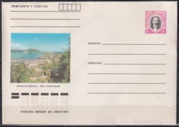 1982-EP-209 CUBA 1982 5c POSTAL STATIONERY COVER. BARACOA, VISTA DE LA CIUDAD. - Briefe U. Dokumente