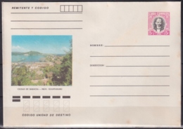 1982-EP-210 CUBA 1982 5c POSTAL STATIONERY COVER. BARACOA, VISTA DE LA CIUDAD. LIGERAS MANCHAS. - Brieven En Documenten