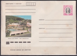 1982-EP-213 CUBA 1982 5c POSTAL STATIONERY COVER. PINAR DEL RIO, RANCHO SAN VICENTE. LIGERAS MANCHAS. - Covers & Documents
