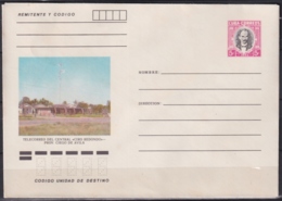 1983-EP-216 CUBA 1983 5c POSTAL STATIONERY COVER. CIEGO DE AVILA, TELECORREO CENTRAL SUGAR MILLS CIRO REDONDO. - Briefe U. Dokumente