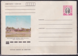 1983-EP-217 CUBA 1983 5c  STATIONERY CIEGO DE AVILA, TELECORREO CENTRAL SUGAR MILLS CIRO REDONDO. LIGERAS MANCHAS - Brieven En Documenten