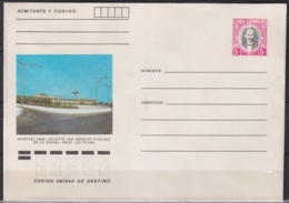 1983-EP-228 CUBA 1983 5c POSTAL STATIONERY COVER. LAS TUNAS, HOSPITAL ERNESTO CHE GUEVARA - Storia Postale