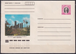 1984-EP-129 CUBA 1984 5c POSTAL STATIONERY COVER. CAMAGUEY, MAUSOLEO MARTIRES DE PINO - Covers & Documents