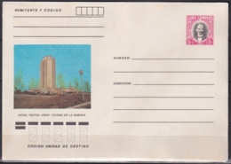 1984-EP-132 CUBA 1984 5c POSTAL STATIONERY COVER. HAVANA, HOTEL TRITON. - Storia Postale