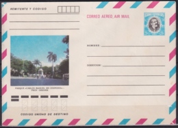 1984-EP-137 CUBA 1984 20c POSTAL STATIONERY COVER. GRANMA, PARQUE CARLOS MANUEL DE CESPEDES - Covers & Documents