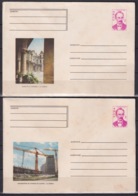 1976-EP-90 CUBA 1976 COMPLETE SET 5 POSTAL STATIONERY COVER COMPLETE YEAR. - Lettres & Documents