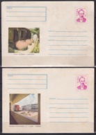 1975-EP-115 CUBA 1975 COMPLETE SET 10 POSTAL STATIONERY COVER COMPLETE YEAR. - Brieven En Documenten