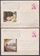 1975-EP-115 CUBA 1975 COMPLETE SET 10 POSTAL STATIONERY COVER COMPLETE YEAR. - Cartas & Documentos