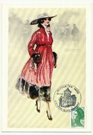 FRANCE - 1 CP Publicitaire MAUZAN Avec Cachet Commémoratif "Retour En 1900 - 19/7/1987 - 51 Ste Marie Du Lac Missement" - Commemorative Postmarks