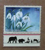 Ge10-01 : Nations-Unies (Genève) / Protection De La Nature - Perce-neige (Galanthus Krasnovii) - Unused Stamps