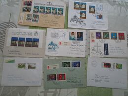 Lot De 8 Lettres De Liechtenstein Beaux Affranchissements - Frankeermachines (EMA)