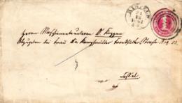 Thurn U Taxis, Ganzsache U2, 1 SGr V. Rinteln "58" Nach Cassel - Lettres & Documents