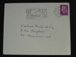 31 Haute Garonne Toulouse Championnat De France Petanque 1968 - Flamme Sur Lettre Postmark On Cover - Pétanque