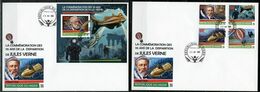 Niger 2020, J. Verne, Submarine, Diving, Baloons, Diving, 4val+BF In 2FDC - Diving