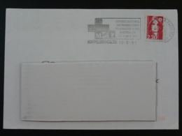 34 Hérault Montpellier Congres National Phamaciens 1991 - Flamme Sur Lettre Postmark On Cover - Pharmacy