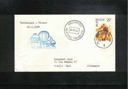 Belgium 1984 Hot Air Balloons Balloonpost Proven Interesting Letter - Luchtballons