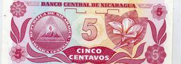 Banco Central De Nicaragua - Cinco Centavos - 5 - A/B 8325532 - Nicaragua
