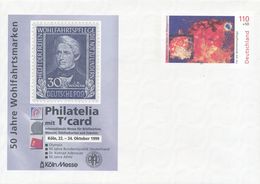 BRD / Bund DP Ganzsachenumschlag 1999 50 Jahre Wohlfahrtsmarken Wichern Adenauer Philatelia Köln Röntgenaufnahme Stern - Enveloppes - Neuves