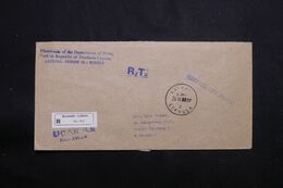 CHYPRE TURQUIE - Enveloppe Des PTT De Lefkosa En Recommandé Pour L 'Allemagne Par Avion - L 68489 - Storia Postale