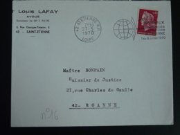 42 Loire Saint Etienne RP Jeux Mondiaux Handicappés Physiques 1970 (ex 2)  - Flamme Sur Lettre Postmark On Cover - Sport Voor Mindervaliden