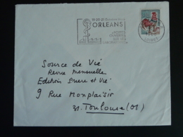 45 Loiret Orléans RP Portes Ouvertes Laboratoires Pharmaceutiques 1966 - Flamme Sur Lettre Postmark On Cover - Pharmacy