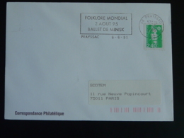 46 Lot Prayssac Ballet De Minsk 1995 - Flamme Sur Lettre Postmark On Cover - Mechanical Postmarks (Advertisement)