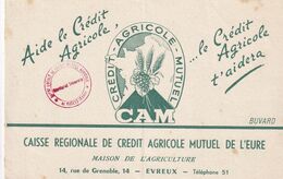 EVREUX 27 EURE Buvard Du Crédit Agricole - Caisse Locale De Crédit Agricole Mutuel De Rugles - Banque & Assurance