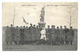 37 - NEUVY Le ROI - Jeanne D'Arc, Groupe De Militaires Convalescents - Miltaria - Neuvy-le-Roi