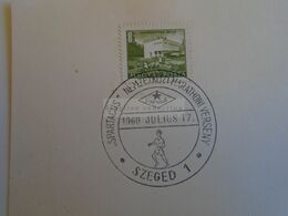 D173227 Hungary Special Postmark Sonderstempel -  International Marathon   Competition Spartacus  SZEGED  1960 - Marcophilie