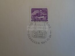 D173228 Hungary Special Postmark Sonderstempel -  DEBRECEN 600 Years Old City 1961 - Marcophilie