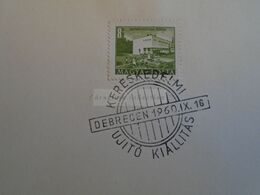 D173232 Hungary Special Postmark Sonderstempel -  Commercial Innovation Exhibition 1960 - Marcophilie