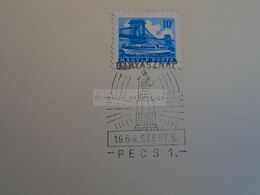 D173236 Hungary Special Postmark Sonderstempel -  MINE MINER MINER's Day 1964 PÉCS - Marcophilie