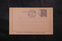 NOUVELLE CALÉDONIE - Entier Postal Type Groupe (carte Lettre ) Non Circulé Avec Oblitération De Nouméa En 1894 - L 68565 - Postwaardestukken