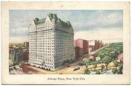USA – New York City – Albergo Plaza – AMERICANA Y.M.C.A. – Stamps 5 Centesimi – Year 1920 - Plaatsen & Squares