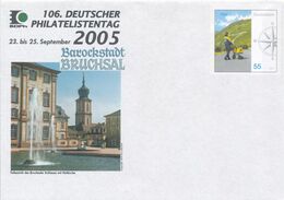 BRD / Bund DP Ganzsachenumschlag 2005 Barockstadt Bruchsal Schloss Post Briefzustellung Philatelistentag - Enveloppes - Neuves