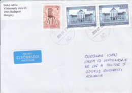 89738- CHAIR, CASTLE, STAMPS ON COVER, 2019, HUNGARY - Briefe U. Dokumente