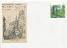 BRD / Bund DP Ganzsachenumschlag 2005 Histor. Koblenz Lithografie Briefmarken Messe Nationalpark Bayerischer Wald - Enveloppes - Neuves