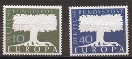 Europa CEPT 1957 Allemagne Fédérale - Germany - Deutschland Y&T N°140v à 141v - Michel N°268v à 269v *** - 1957