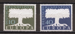 Europa CEPT 1957 Allemagne Fédérale - Germany - Deutschland Y&T N°140w à 141v - Michel N°268w à 269v *** - 1957