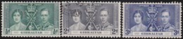 Gibraltar     .    SG     .    118/120       .   O And  *      .  Cancelled And Mint-hinged - Gibilterra