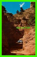 COLORADO SPRINGS, CO - THE NARROWS - ON THE ONE-WAY ROAD FROM THE CAVE OF THE WINDS - PUB.  BY NOBLE POSTCARDS - - Colorado Springs