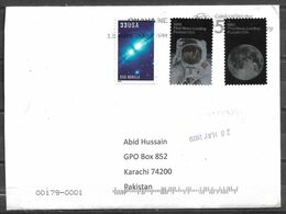 USED AIR MAIL COVER AMERICA  TO PAKISTAN SPACE - Autres