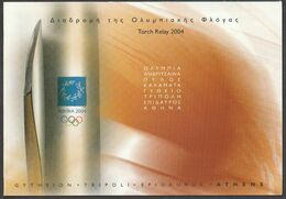 Greece 2004 Athens Olympic Games - Torch Relay Folder - Carnets