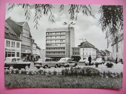 Germany: Mühlhausen - Hotel Stadt Mühlhausen, Alte Auto Trabant, Wartburg, Moskvitch - 1970s Unused - Mühlhausen
