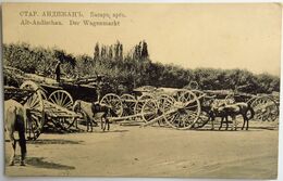 C. P. A. : OUZBEKISTAN, ANDIJAN : ALT ANDISCHAN : Der Wagenmarkt, OLD ANDISCHAN: The Car Market - Ouzbékistan