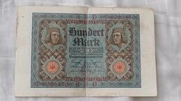 Billet Banknote Germany 100 Mark 1920 Paper Money #16 - Sin Clasificación