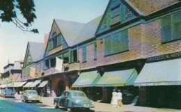 Newport Rhode Island, Newport Casino Exterior View, Autos C1950s Vintage Postcard - Newport