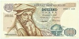 Belgium - 1000 Francs - 28.07.1964 - Pick 136.a - Sign. 1 And 7 - Serie 3783 C 443 - Mercator - 1.000 - 1000 Francos