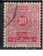 MAROC        N°  YVERT :   TAXE 31  ( 1 )  OBLITERE       ( OB 8 / 36 ) - Strafport