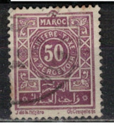 MAROC        N°  YVERT :   TAXE 32   ( 1 )    OBLITERE       ( OB 8 / 36 ) - Impuestos